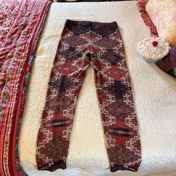 Free People Pants - Free People Byzantine Print Knit Sweater Pants Leggings